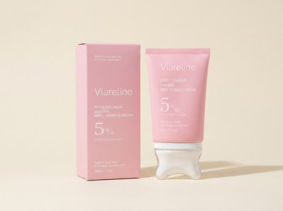 Velé Collagen Sculpting Neck Cream — tube with gua sha tool