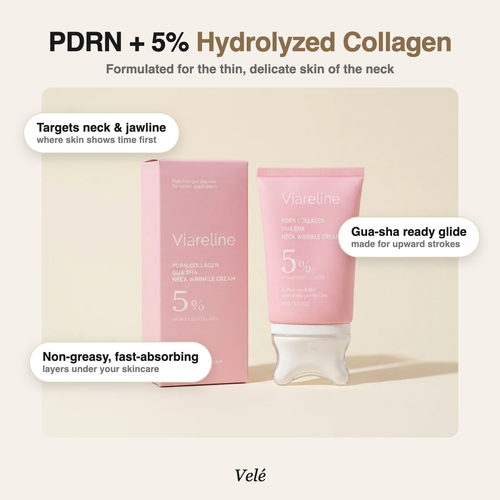 Velé Collagen Sculpting Neck Cream — PDRN + 5% hydrolyzed collagen benefits